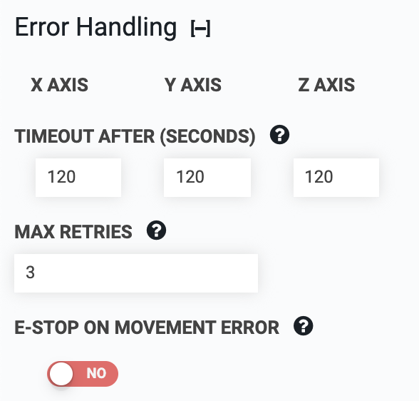 error handling
