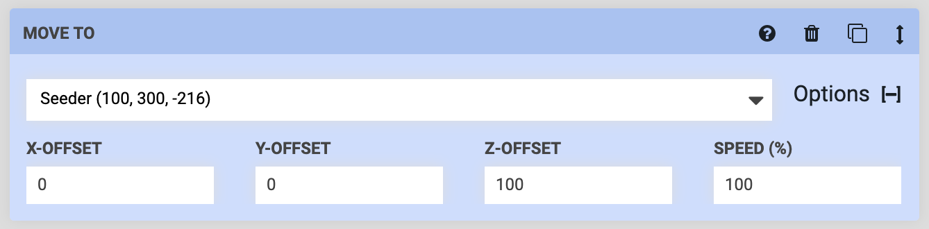 move to above seeder step