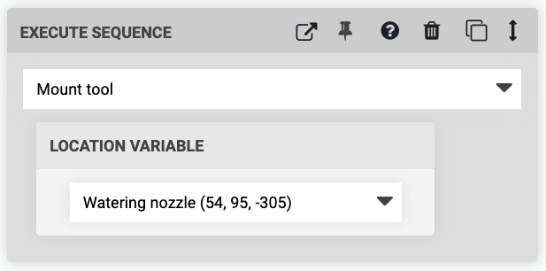 execute subsequence with variable
