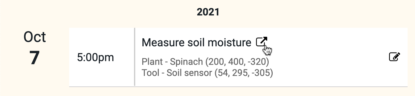 variable values in event instance