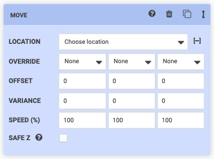 move to advanced options