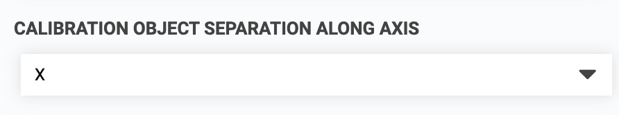 calibration object separation axis input
