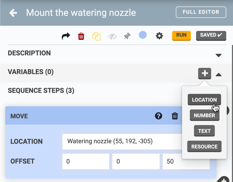 add location variable