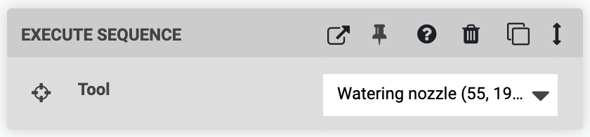 execute with variable