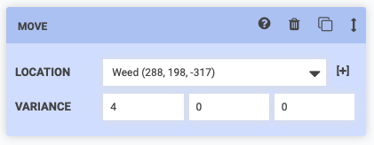 move to location variance