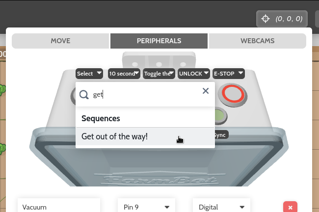 move away push button