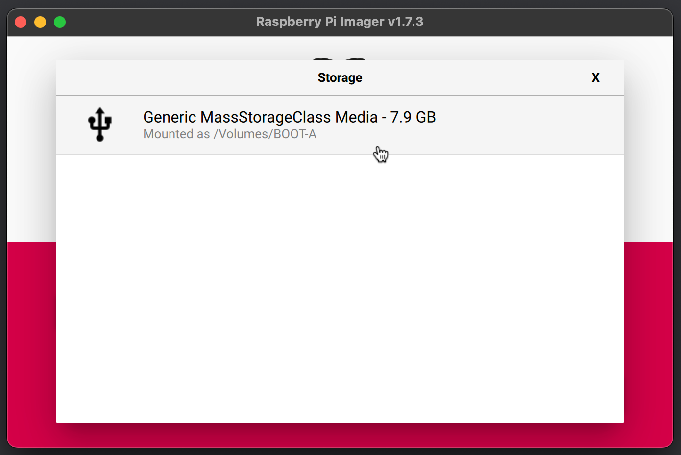 choose the microSD card storage