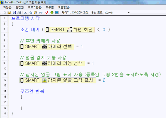 감지된 얼굴 그림 표시 파라메터 1
